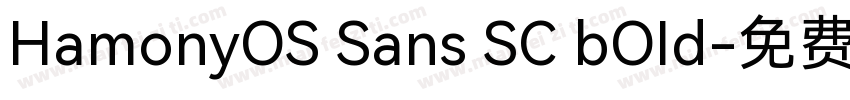 HamonyOS Sans SC bOId字体转换